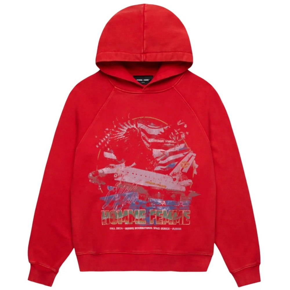 New Homme Femme Men’s Space Ship Hoodie